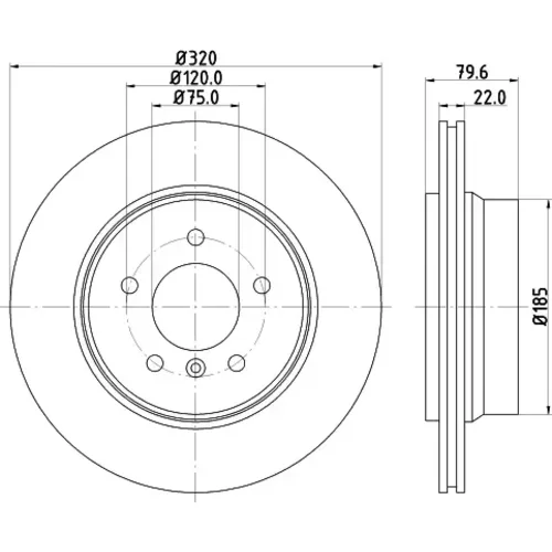 Brzdový kotúč MINTEX MDC1720CMX