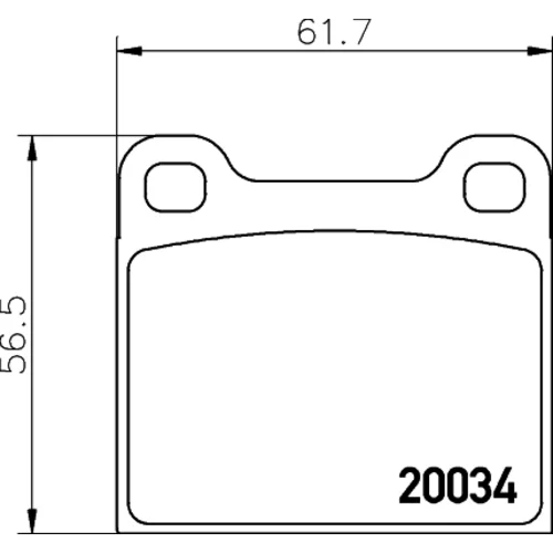 Sada brzdových platničiek kotúčovej brzdy MINTEX MDB1002