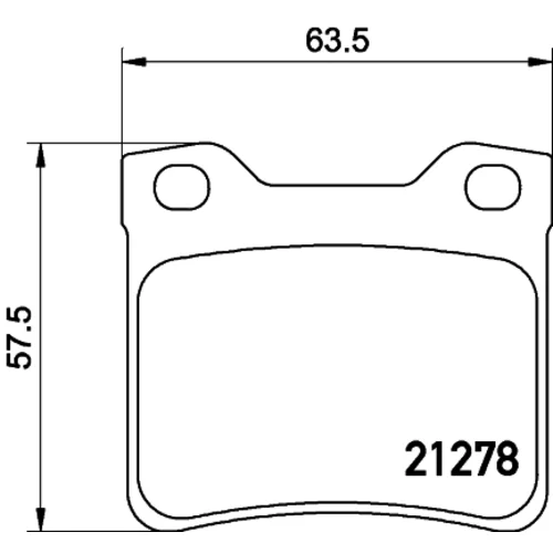 Sada brzdových platničiek kotúčovej brzdy MINTEX MDB1834