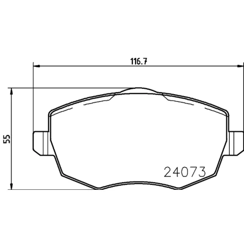 Sada brzdových platničiek kotúčovej brzdy MINTEX MDB2656
