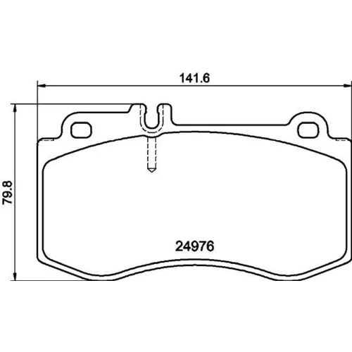 Sada brzdových platničiek kotúčovej brzdy MINTEX MDB3046