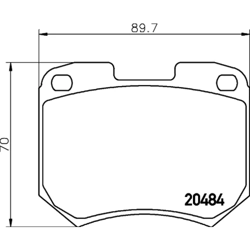 Sada brzdových platničiek kotúčovej brzdy MINTEX MDB1130