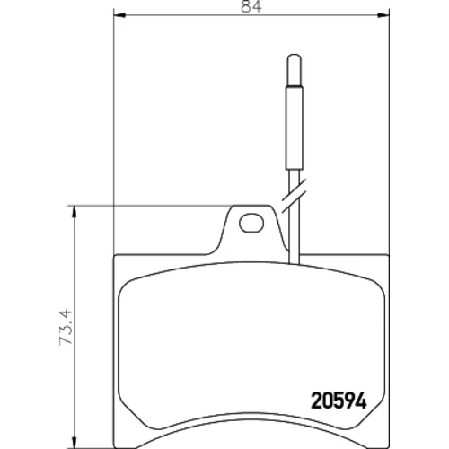 Sada brzdových platničiek kotúčovej brzdy MINTEX MDB1155