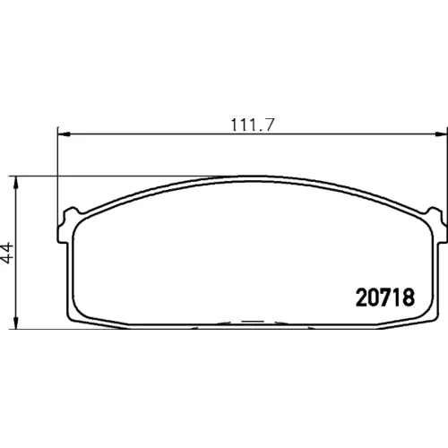 Sada brzdových platničiek kotúčovej brzdy MINTEX MDB1183
