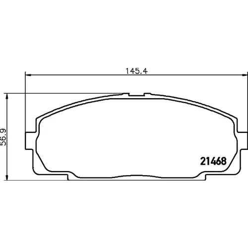 Sada brzdových platničiek kotúčovej brzdy MINTEX MDB1398MX