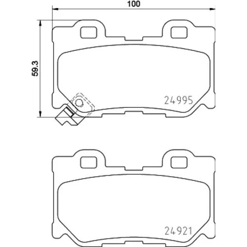 Sada brzdových platničiek kotúčovej brzdy MINTEX MDB3110MX