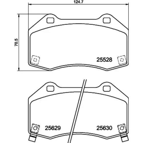 Sada brzdových platničiek kotúčovej brzdy MINTEX MDB4018MX