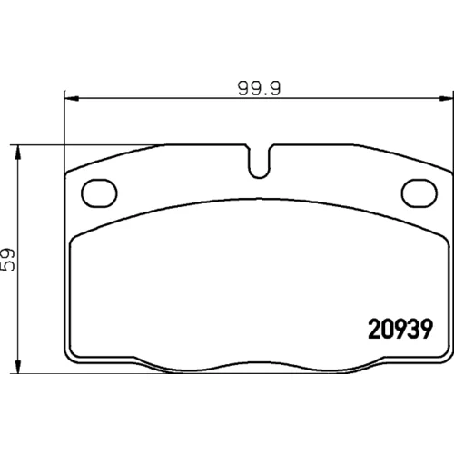 Sada brzdových platničiek kotúčovej brzdy MINTEX MDB1141