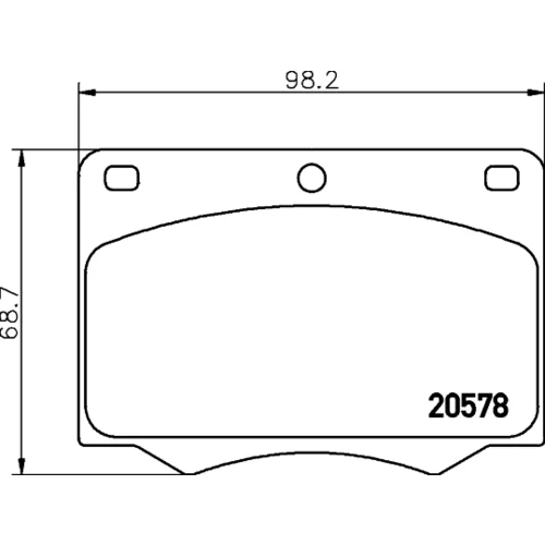 Sada brzdových platničiek kotúčovej brzdy MINTEX MGB642