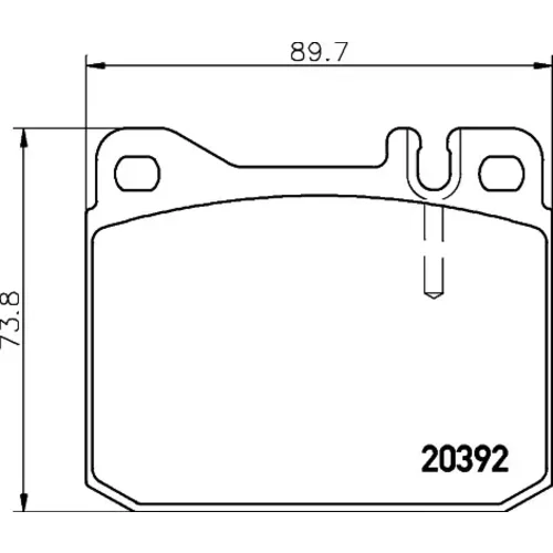 Sada brzdových platničiek kotúčovej brzdy MINTEX MDB1114MX