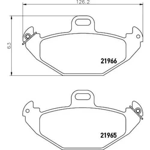 Sada brzdových platničiek kotúčovej brzdy MINTEX MDB1925MX