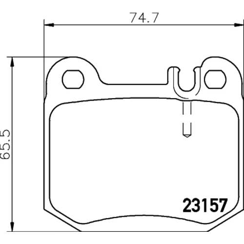 Sada brzdových platničiek kotúčovej brzdy MINTEX MDB2112