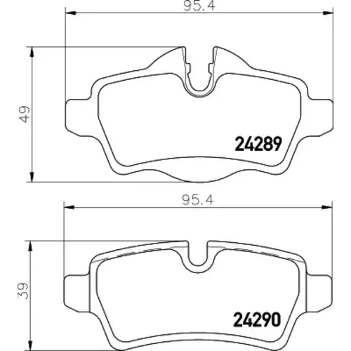 Sada brzdových platničiek kotúčovej brzdy MINTEX MDB3450MX
