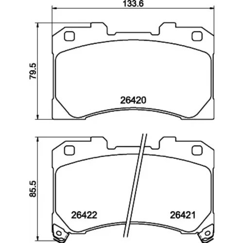 Sada brzdových platničiek kotúčovej brzdy MINTEX MDB3481MX