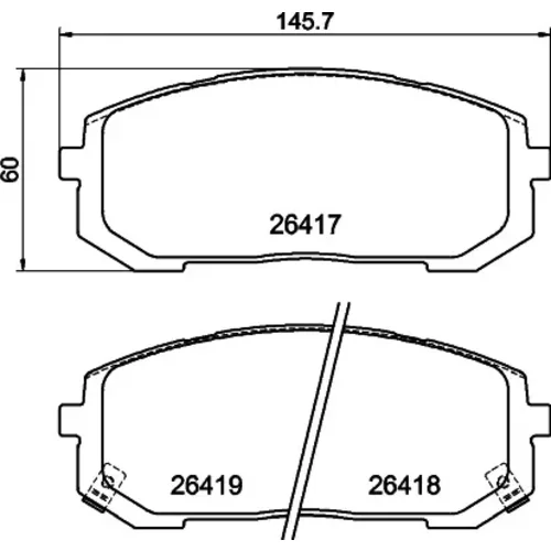 Sada brzdových platničiek kotúčovej brzdy MINTEX MDB4440MX