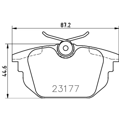 Sada brzdových platničiek kotúčovej brzdy MINTEX MDB1876