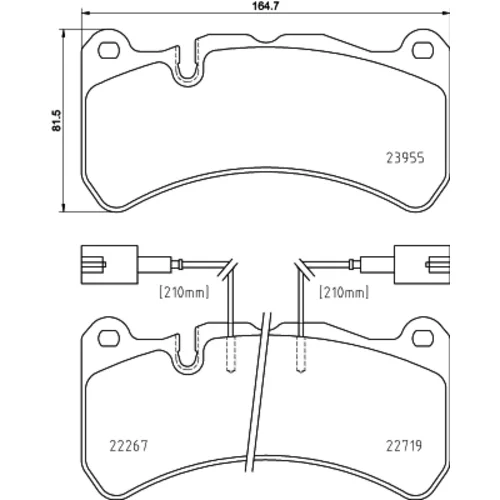 Sada brzdových platničiek kotúčovej brzdy MINTEX MDB3115