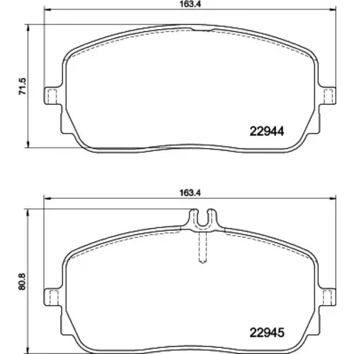 Sada brzdových platničiek kotúčovej brzdy MINTEX MDB4110MX