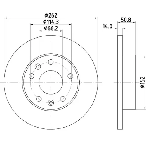 Brzdový kotúč MINTEX MDC1531CMX