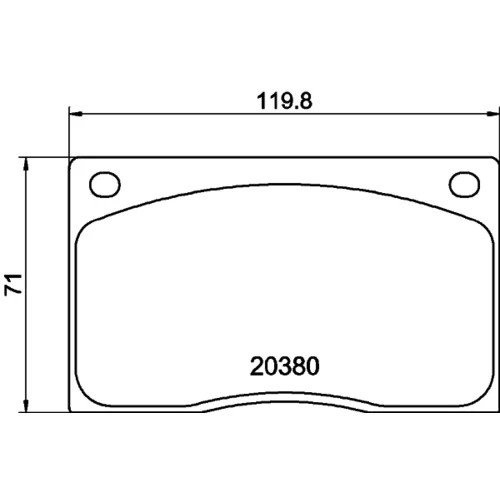Sada brzdových platničiek kotúčovej brzdy MINTEX MGB585