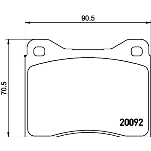 Sada brzdových platničiek kotúčovej brzdy MINTEX MDB1024