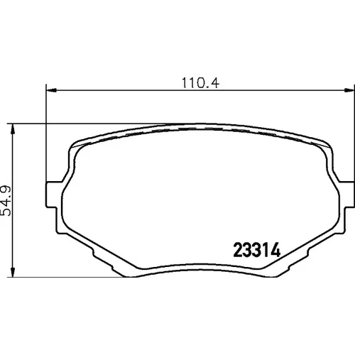 Sada brzdových platničiek kotúčovej brzdy MINTEX MDB1750MX