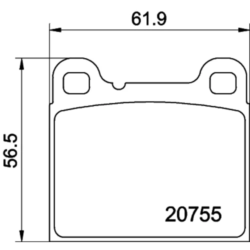 Sada brzdových platničiek kotúčovej brzdy MINTEX MDB2129