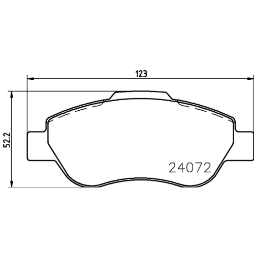Sada brzdových platničiek kotúčovej brzdy MINTEX MDB2655