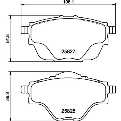 Sada brzdových platničiek kotúčovej brzdy MINTEX MDB3402MX
