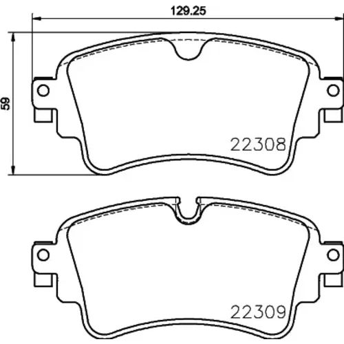 Sada brzdových platničiek kotúčovej brzdy MINTEX MDB3850MX