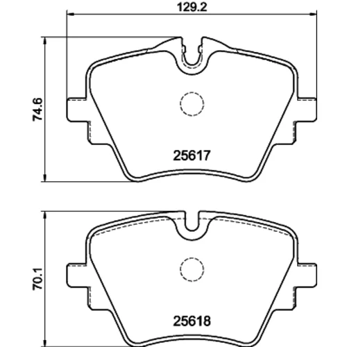 Sada brzdových platničiek kotúčovej brzdy MINTEX MDB4327