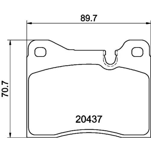 Sada brzdových platničiek kotúčovej brzdy MINTEX MDB1115