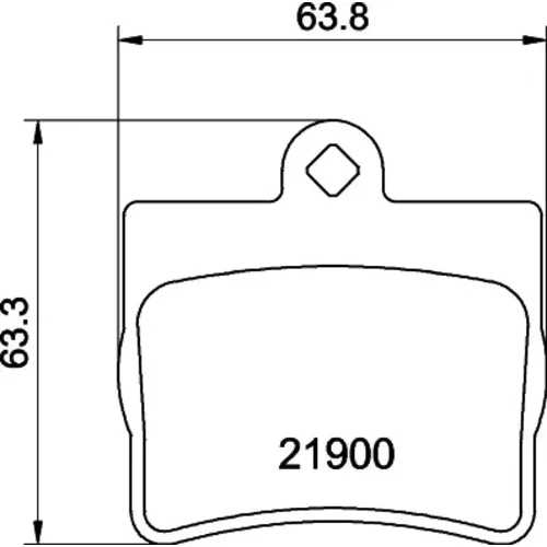 Sada brzdových platničiek kotúčovej brzdy MINTEX MDB1858MX