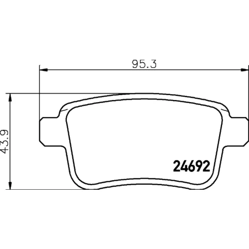 Sada brzdových platničiek kotúčovej brzdy MINTEX MDB3337