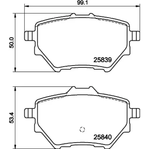 Sada brzdových platničiek kotúčovej brzdy MINTEX MDB3401MX