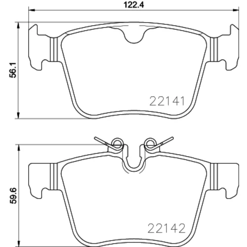 Sada brzdových platničiek kotúčovej brzdy MINTEX MDB3783