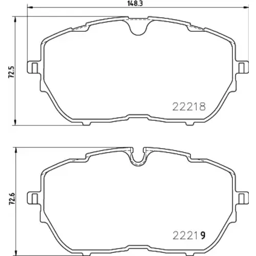 Sada brzdových platničiek kotúčovej brzdy MINTEX MDB3847MX