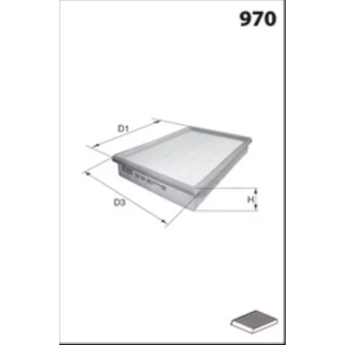 Filter vnútorného priestoru MISFAT HB749