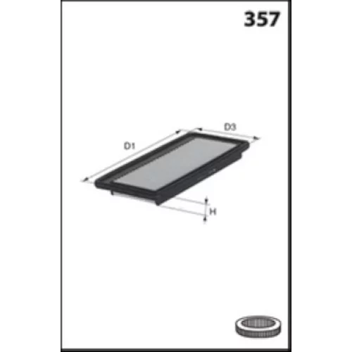 Vzduchový filter P508 /MISFAT/ - obr. 1