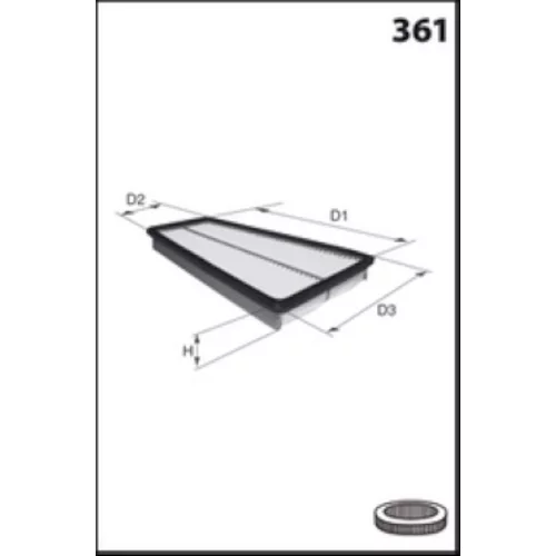 Vzduchový filter P638 /MISFAT/
