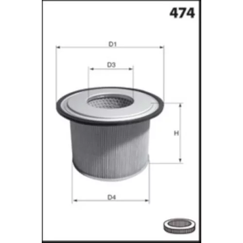 Vzduchový filter MISFAT R762