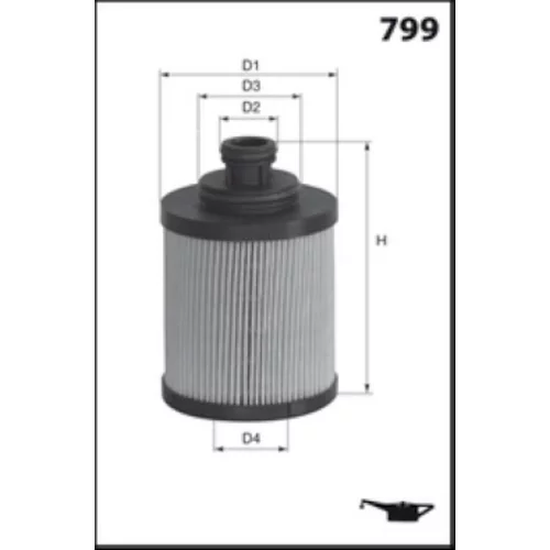 Olejový filter MISFAT L218