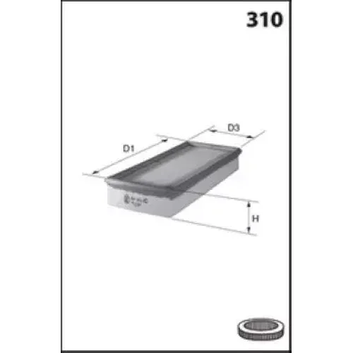 Vzduchový filter MISFAT P091