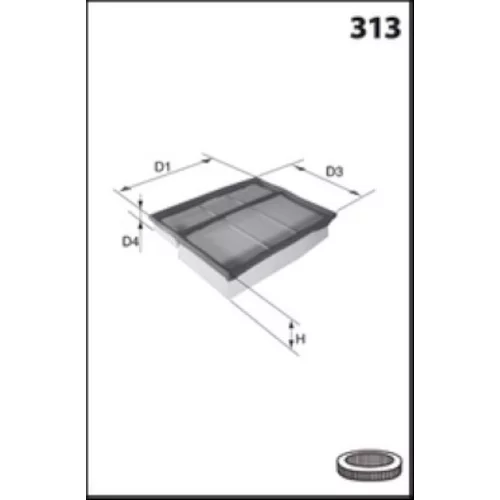Vzduchový filter MISFAT P234