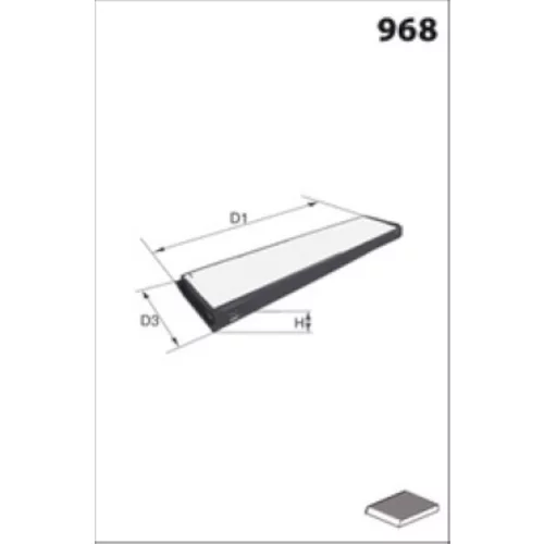 Filter vnútorného priestoru MISFAT HB784