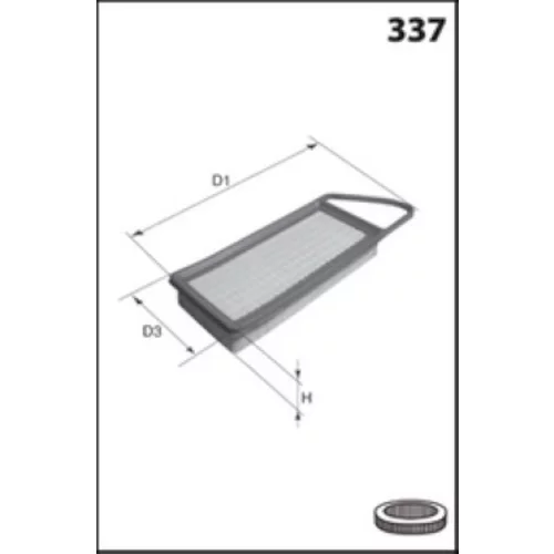 Vzduchový filter MISFAT P970