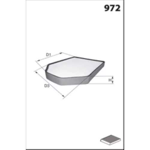 Filter vnútorného priestoru MISFAT HB325C