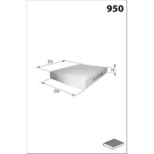 Filter vnútorného priestoru MISFAT HB464