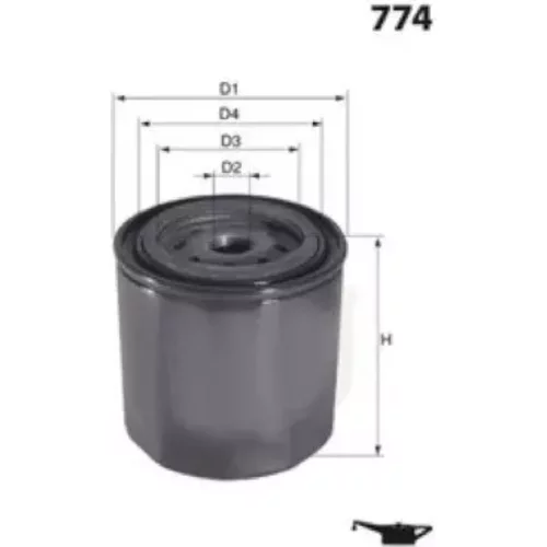Olejový filter MISFAT Z752
