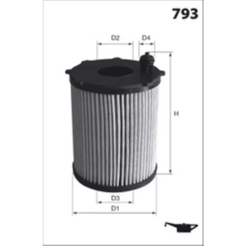 Olejový filter MISFAT L254Z